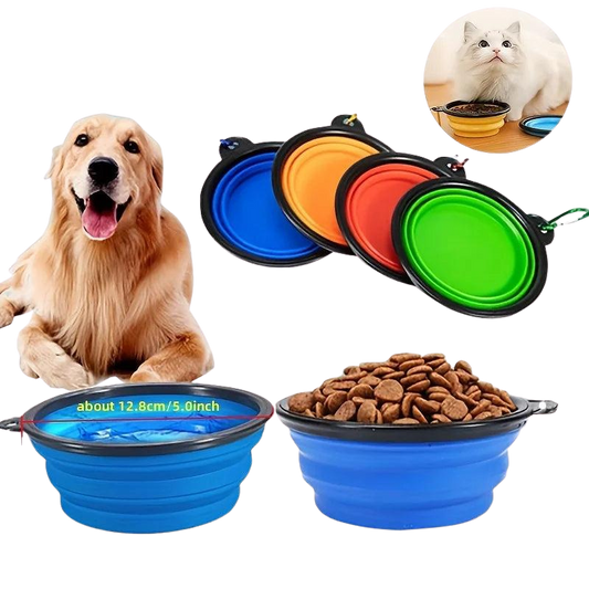 Pawora Collapsible Travel Pet Bowl 🐾 — Portable Food & Water Bowl for Dogs & Cats