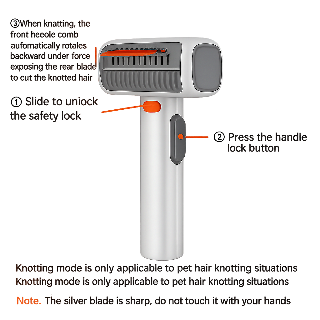 FurEase™ 2-in-1 Comb 🐶✨ — Detangle & Groom Effortlessly