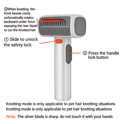 FurEase™ 2-in-1 Comb 🐶✨ — Detangle & Groom Effortlessly