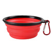 Portable Pet Food Bowl  Durable TPR Bowl  Cat and Dog Food Pet Silicone Collapsible Bowl Portable Travel Outdoor Water Food Bowl