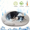 Cooling Dog Bed Summer Ice Silk Cat Mat Oval Pet Nest Breathable Heat Dissipation Cooling Pad for Small Medium Large Dogs Cats