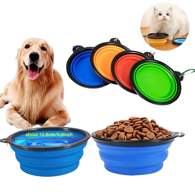 Pawora Collapsible Travel Pet Bowl 🐾 — Portable Food & Water Bowl for Dogs & Cats
