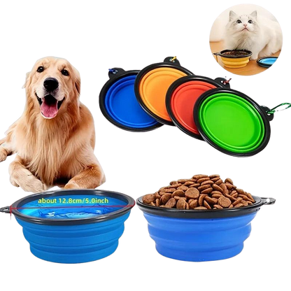 Pawora Collapsible Travel Pet Bowl 🐾 — Portable Food & Water Bowl for Dogs & Cats