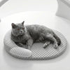 Cooling Dog Bed Summer Ice Silk Cat Mat Oval Pet Nest Breathable Heat Dissipation Cooling Pad for Small Medium Large Dogs Cats