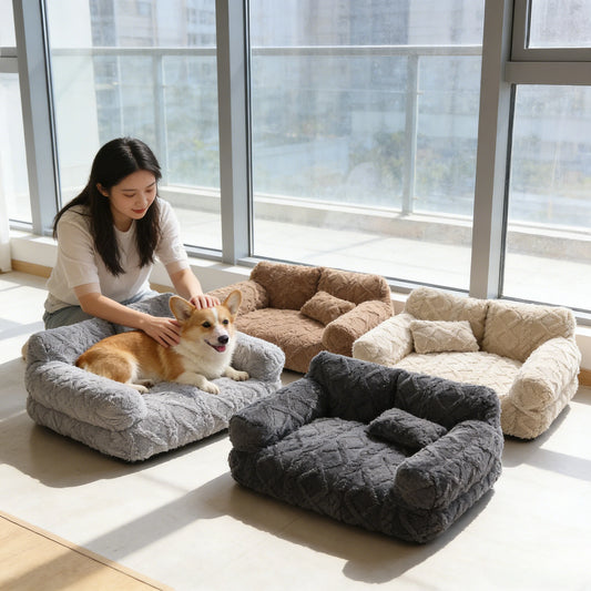PawRelax™ Calming Plush Bed 🐾 — Anti-Anxiety & Orthopedic